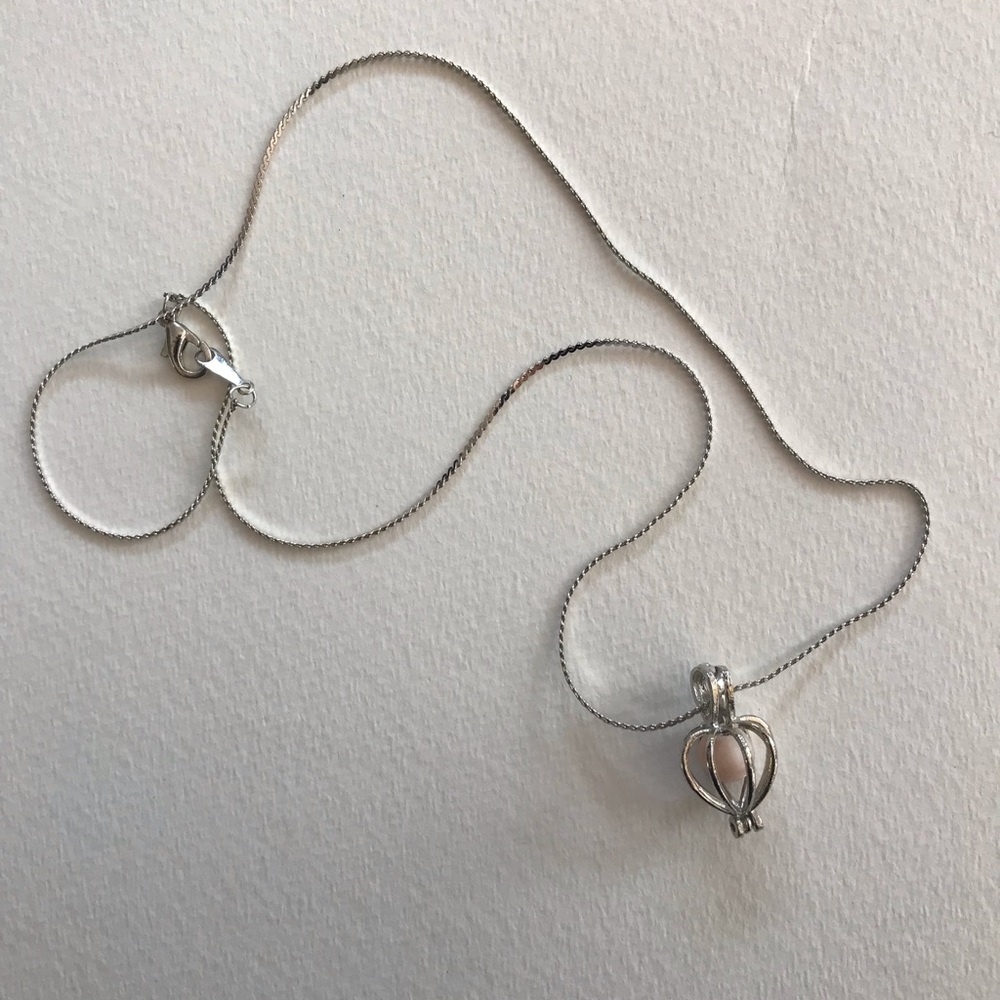 Pearl in a Cage Necklace
